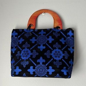 Blue cloth bag